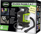 Slime 40058 (2-in-1) 12V Tire Inflator and Powerful Vacuum