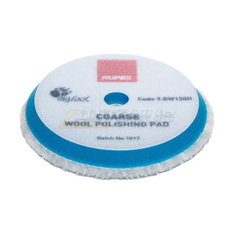 Rupes Blue Coarse Wool Polishing Pads - 9.Bw150H | 130/145 Mm Pads