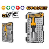 INGCO 47 Pcs T-handle wrench Precision Screwdriver Set