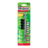 Slime High Pressure Tire Gauge with Nozzle caps (20-120 psi)