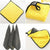 Diamond Cut Yellow Microfiber Plush (40*40) 800GSM Single Pcs