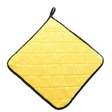 Diamond Cut Yellow Microfiber Plush (40*40) 800GSM Single Pcs