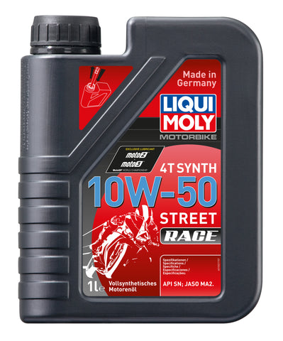 Liqui Moly 4T 10W-50 Street Race Fully Synthetic (1 Liter) - Autohub Pakistan