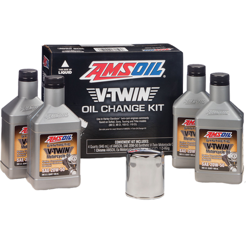 AMSOIL Harley V-Twin Oil Change Kit