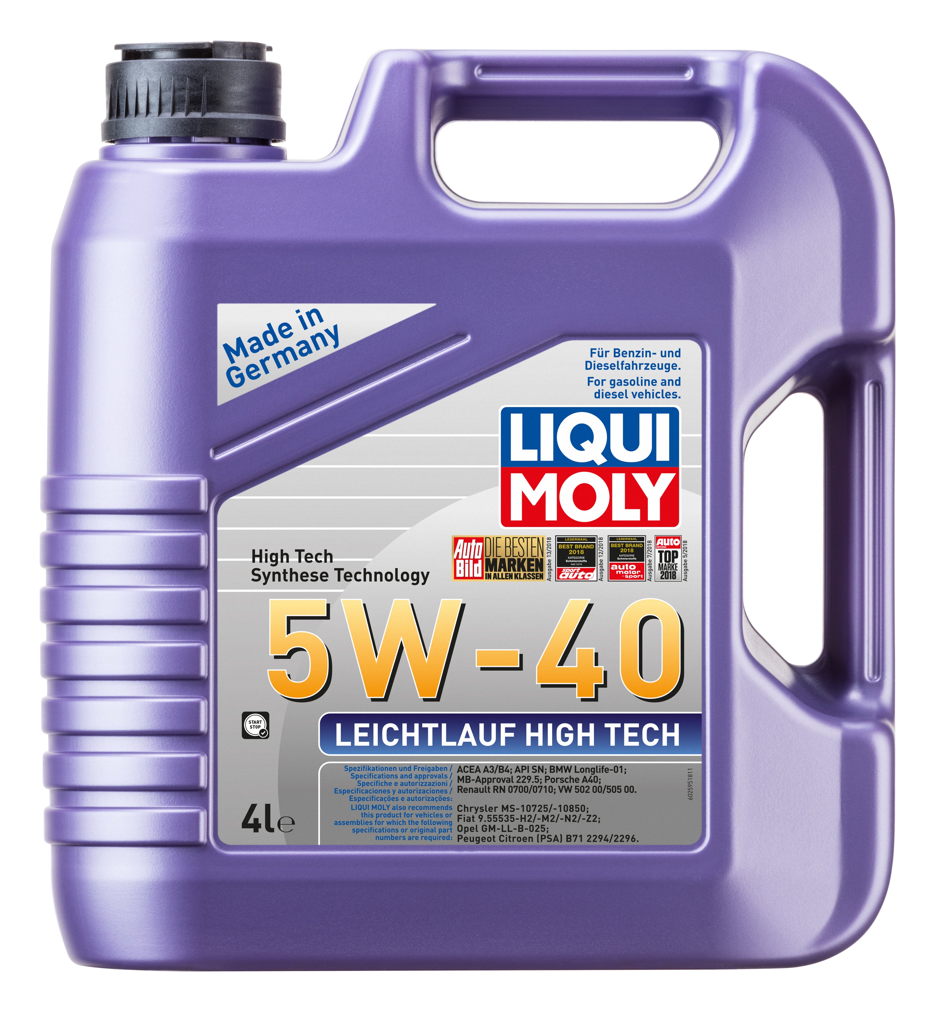 Liqui Moly Leichtlauf High Tech 5W-40 (4 Liter)