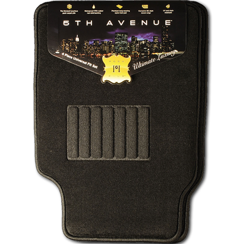 5TH Avenue Universal Car Mats (Black) - Autohub Pakistan