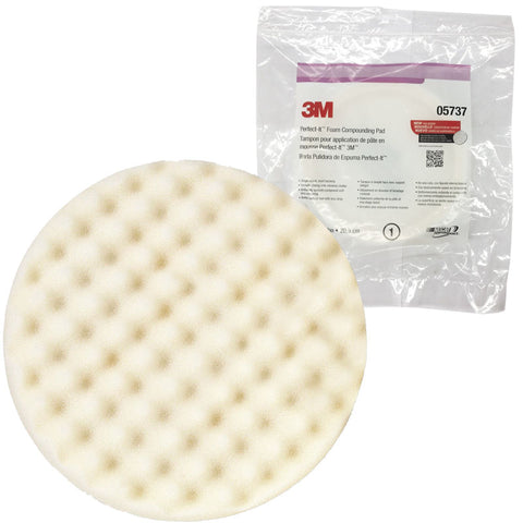 3M Perfect-It Foam Compounding Pad, White Doted 9” - Autohub Pakistan