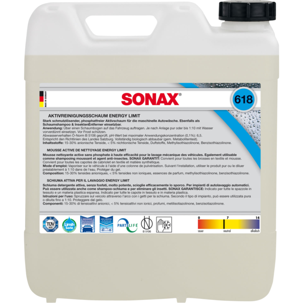 Sonax Active Cleaning Foaming Energy 10L
