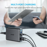 Anker Powerport Speed 5 With Dual Quick Charger 3.0 - Autohub Pakistan