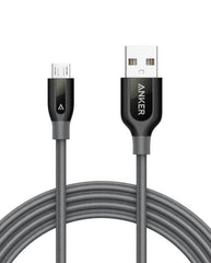 Anker Powerline+ Micro USB 6Ft UN Gray - Autohub Pakistan