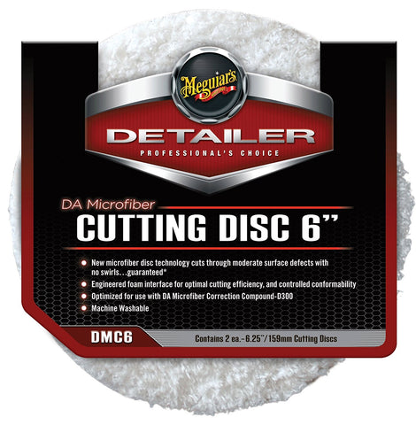 Meguiar's DA Microfiber Cutting Disc 6" (2 Pack) - Autohub Pakistan