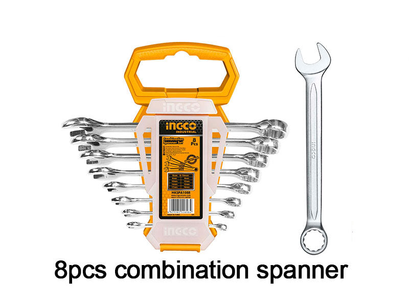 INGCO 8pcs combination spanner set