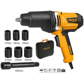 Ingco 1/2" Impact Wrench with 6 pcs Sockets