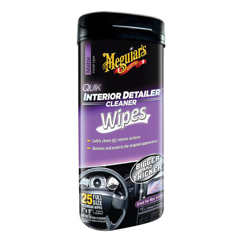 MEGUIAR'S QUICK DETAILOR INTERIOR WIPES - Autohub Pakistan