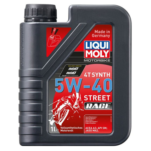 Liqui Moly 4T 5W-40 Street Race Fully Synthetic (1 Liter) - Autohub Pakistan