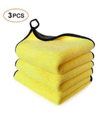 AJ 3pcs Yellow Microfiber Plush (30x40)