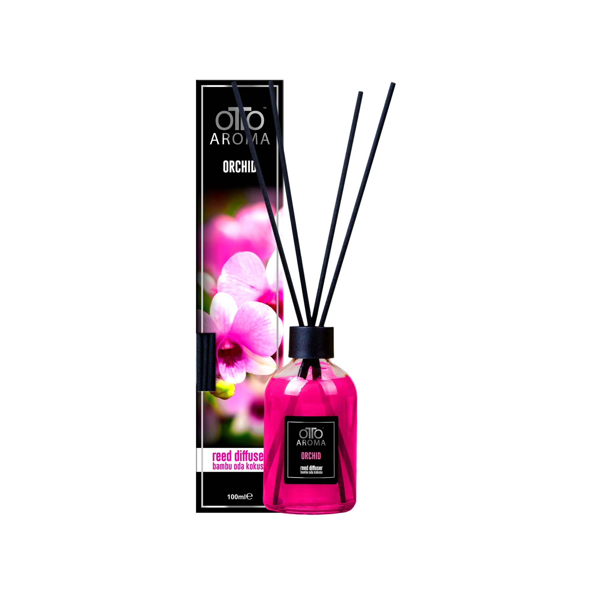 OTTO Aroma Reed Diffuser with sticks 100ml (ORCHID)