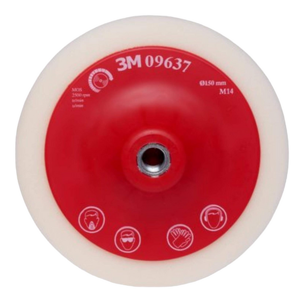 3M Compounding Sponge Pad 150mm White M14 (PN 09637) – Autohub Pakistan