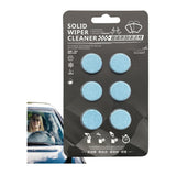 Packaging of solid wiper cleaner with six blue circular pads on a white background.