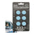 Packaging of solid wiper cleaner with six blue circular pads on a white background.