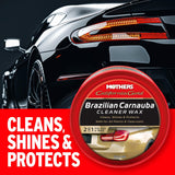 Mothers Brazilian Carnauba Cleaner Paste Wax (12oz.) - Autohub Pakistan