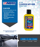 Abro Clear View Anti Rain Coating 118 ml - Autohub Pakistan