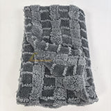 AH Grid Style Dual Twisted Loop Drying Towel 60x90cm (850GSM) - Microfiber