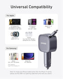 ANKER  Nano 75 Watt Car Charger Black (A2738) - Autohub Pakistan