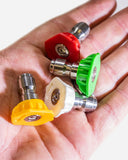 AutoHub Pressure Washer Nozzle Tips – 4 Pcs Pack
