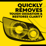 Meguiar’s Quik Solutions Headlight Restoration Kit G55265 with Oxidation Removal Pads and Ceramic Headlight Shield