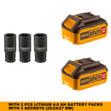 Ingco Cordless Impact Wrench 850N.m (CIWLI2085) with Battery & Charger