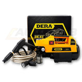 DERA pressure washer with hose and nozzle on a white background