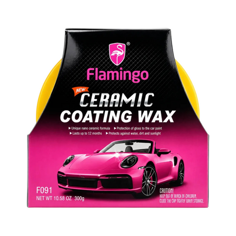 Flamingo Ceramic Coating Wax 300g F091 Nano Ceramic Car Paint Protection Wax