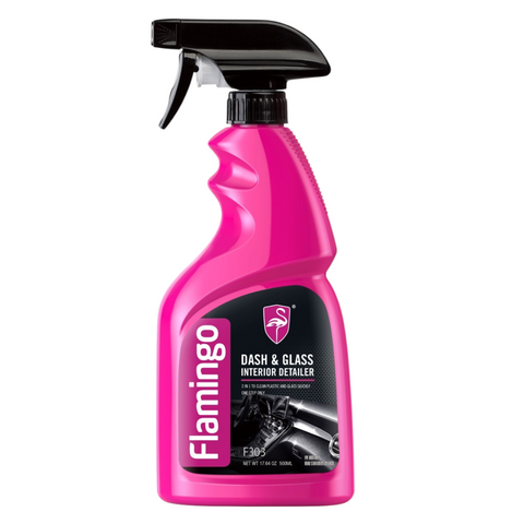 Flamingo Dash & Glass Interior Detailer 500ml F303 for Dashboard and Interior Glass Cleaning