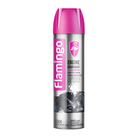 Flamingo Foaming Engine Degreaser 650ml F008 for Automotive Engine Bay Cleaning