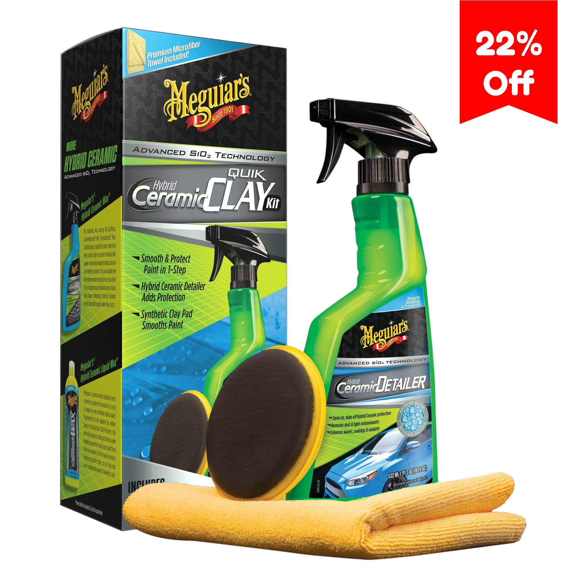 Meguiar's Hybrid Ceramic Quick Clay Kit