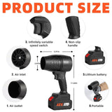 Heavy Duty Turbo Jet Air Blower Gun cordless 48VF dual battery car dryer with charger and storage case