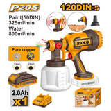 INGCO Lithium Ion Spray Gun 20V (CSGLI2004) - Autohub Pakistan