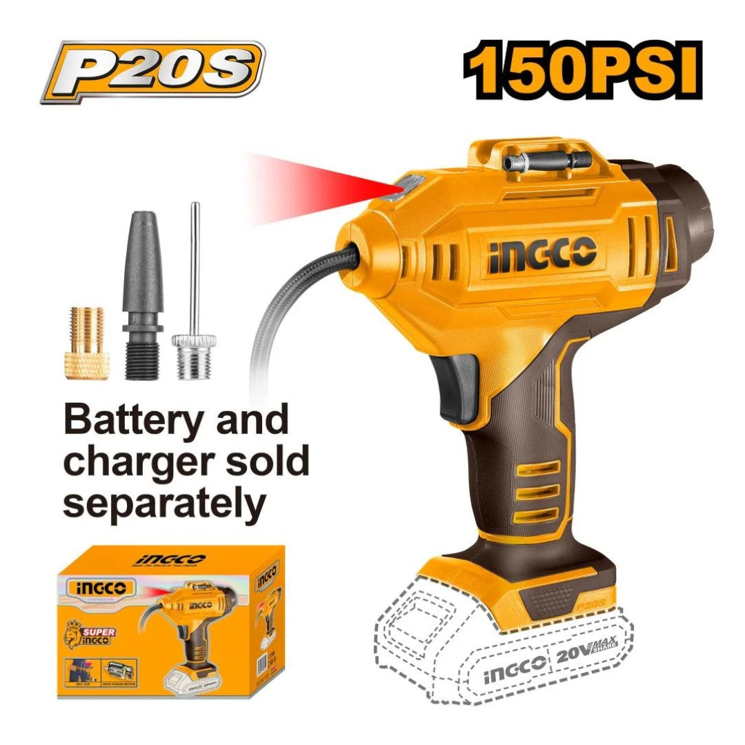 Ingco Cordless Auto Air Compressor (CACLI2018)