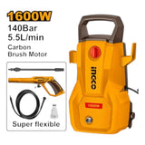 INGCO High pressure washer 1600W / 140 Bar - Autohub Pakistan