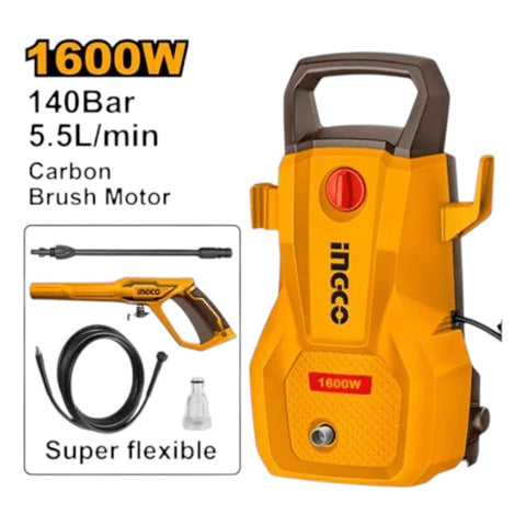 INGCO High pressure washer 1600W / 140 Bar - Autohub Pakistan