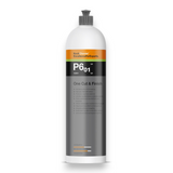 Koch_Chemie_One_Cut_Finish White bottle with a black label on a white background
