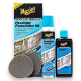 Meguiar’s Two Step Headlight Restoration Kit G2970 with Cleaning Solution, Protective Coating and Cleaning Pads