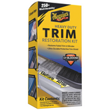 Meguiar's Heavy Duty Trim Restoration Kit packaging on a white background