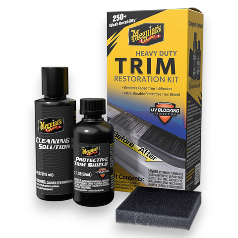 Meguiar’s Heavy Duty Trim Restoration Kit G250100 for Exterior Plastic Trim