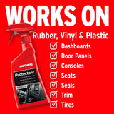 Red spray bottle with 'Mothers' branding on a red background with text about product uses.