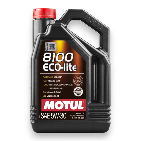 Motul 8100 ECO-LITE 5W-30 4 Liter 100% Synthetic Engine Oil