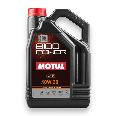 Motul 8100 Power 0W-20 ESTER 5L 100% Synthetic Performance Engine Oil