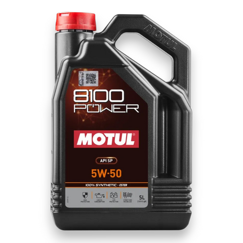 Motul 8100 Power 5W-50 ESTER 5L 100% Synthetic Engine Oil