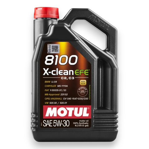 Motul 8100 X-CLEAN EFE 5W-30 4 Liter 100% Synthetic Engine Oil